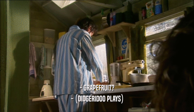 - GRAPEFRUIT? - (DIDGERIDOO PLAYS) 