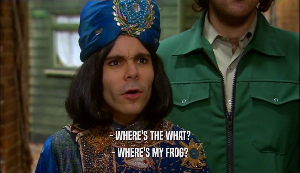 - WHERE'S THE WHAT? - WHERE'S MY FROG? 