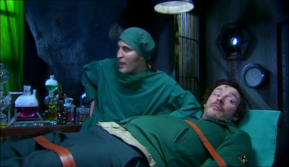 I FOLLOWED BAINBRIDGE INTO HIS SECRET LAB, I FOUND MRS GIDEON'S PYTHON, 