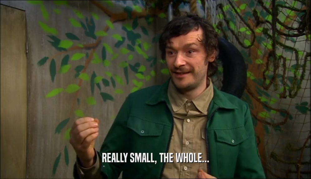 REALLY SMALL, THE WHOLE...  