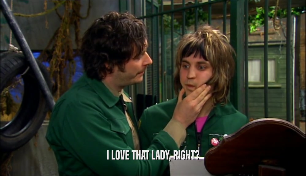 I LOVE THAT LADY, RIGHT?  