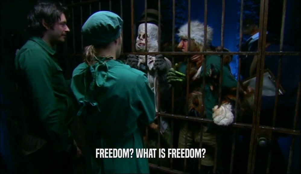 FREEDOM? WHAT IS FREEDOM?
  