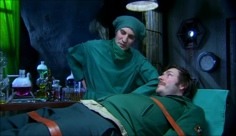 I FOLLOWED BAINBRIDGE INTO HIS SECRET LAB, I FOUND MRS GIDEON'S PYTHON, 