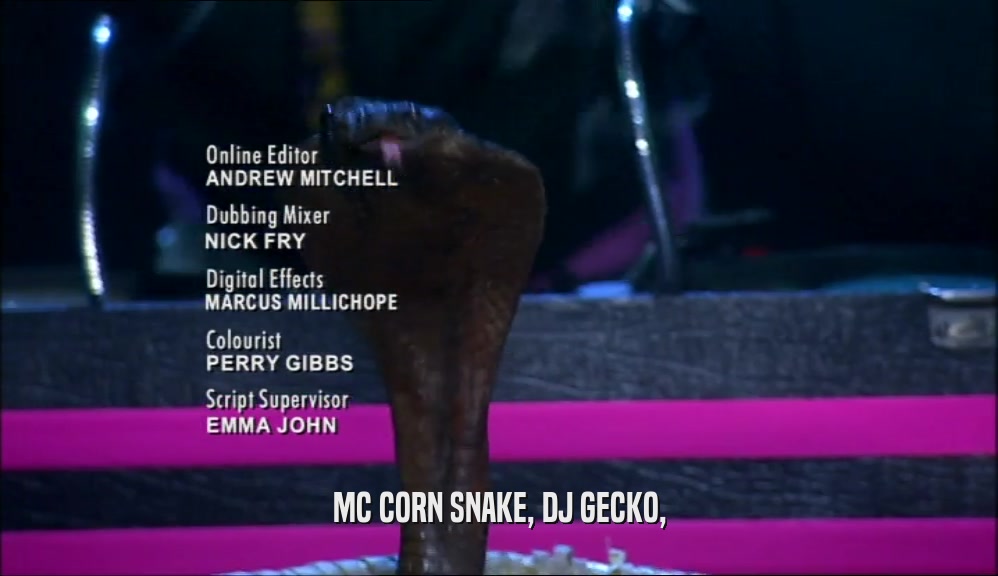 MC CORN SNAKE, DJ GECKO,  