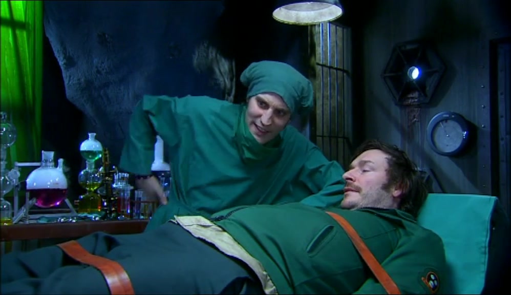 - YEAH. - HOW COME YOU'RE LYING DOWN THEN? 