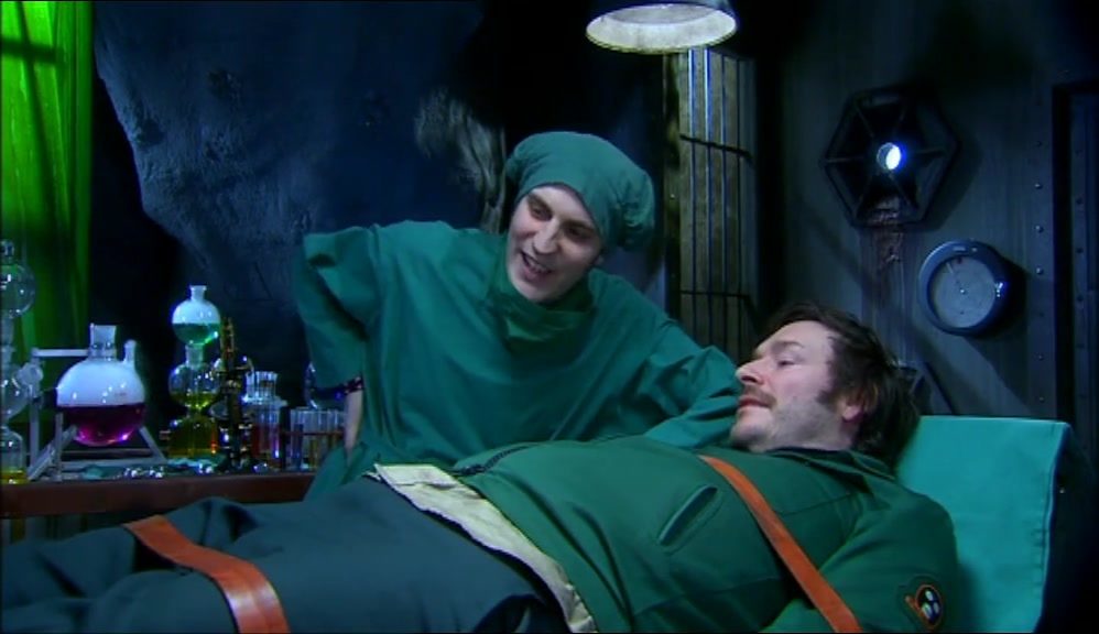 - YEAH. - HOW COME YOU'RE LYING DOWN THEN? 