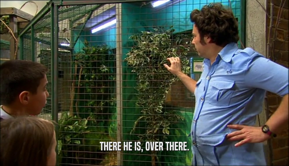 THERE HE IS, OVER THERE.  