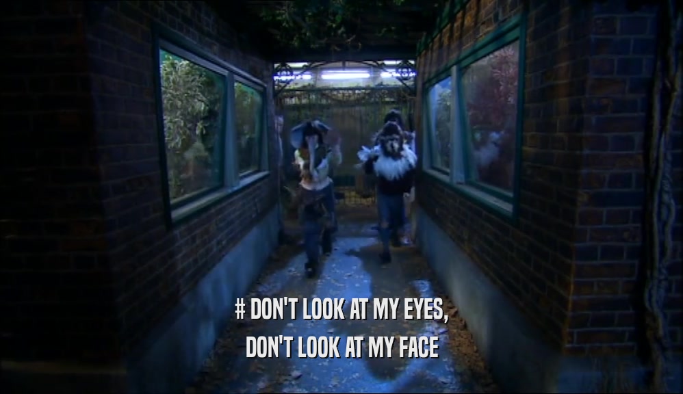 # DON'T LOOK AT MY EYES, DON'T LOOK AT MY FACE 