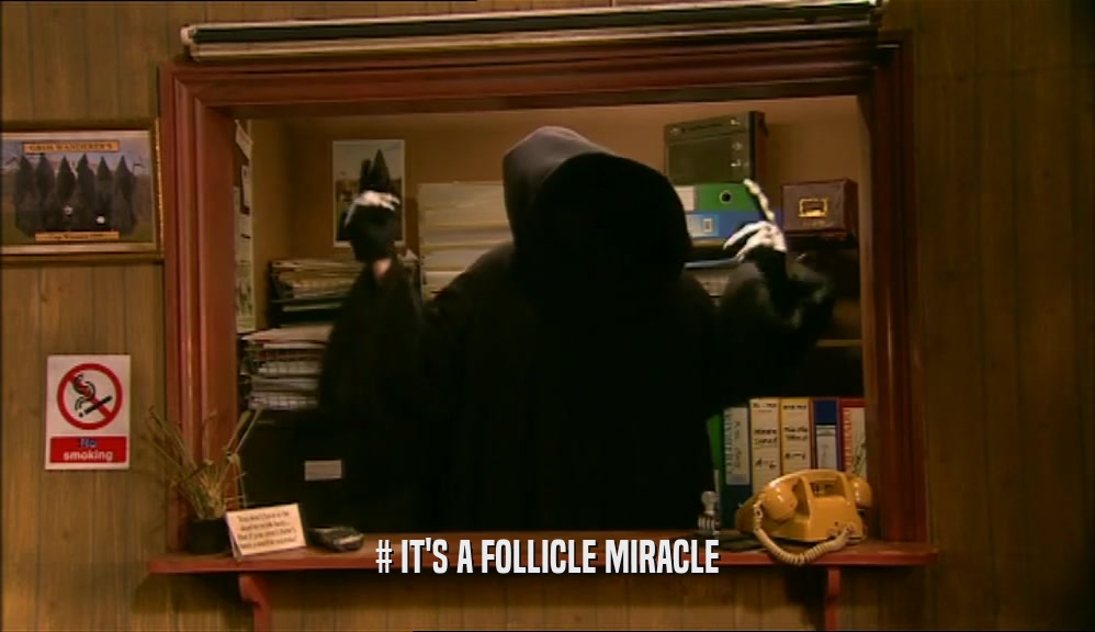 # IT'S A FOLLICLE MIRACLE  