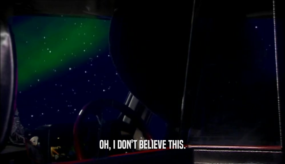 OH, I DON'T BELIEVE THIS.  