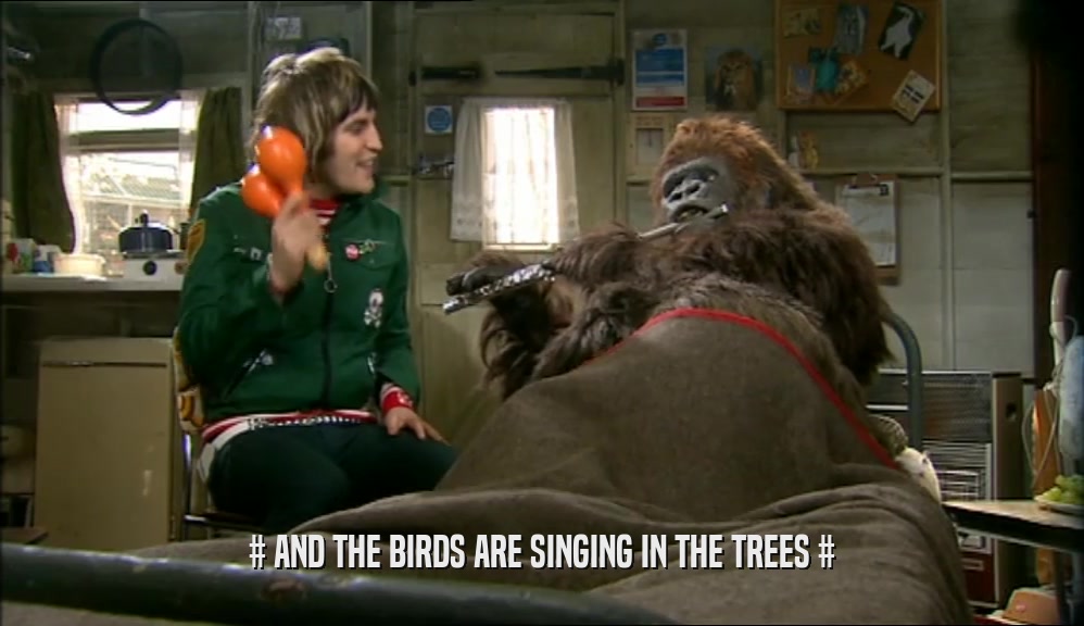 # AND THE BIRDS ARE SINGING IN THE TREES #  