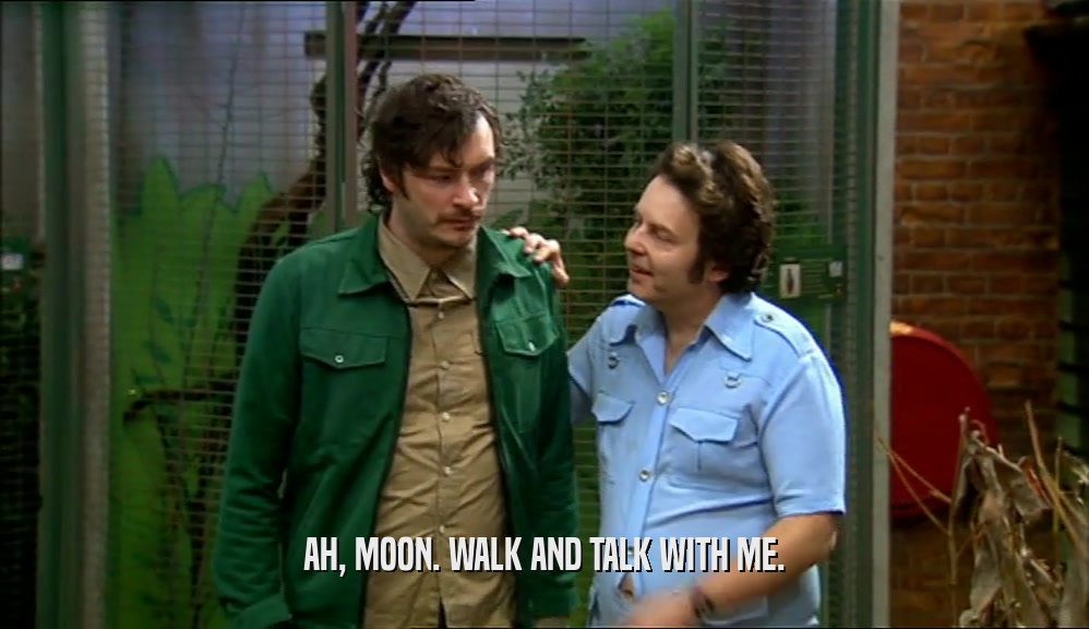AH, MOON. WALK AND TALK WITH ME.  