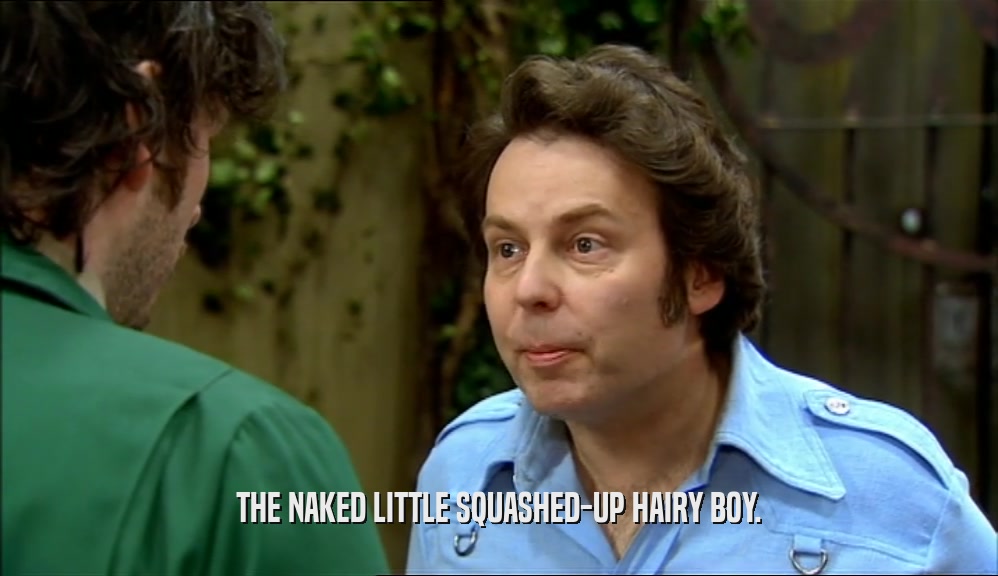 THE NAKED LITTLE SQUASHED-UP HAIRY BOY.  