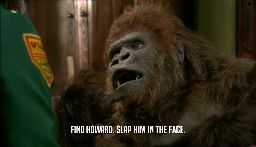 FIND HOWARD. SLAP HIM IN THE FACE.  