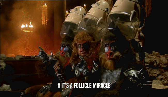 # IT'S A FOLLICLE MIRACLE  