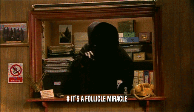 # IT'S A FOLLICLE MIRACLE  