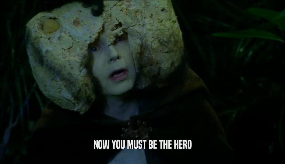 NOW YOU MUST BE THE HERO  