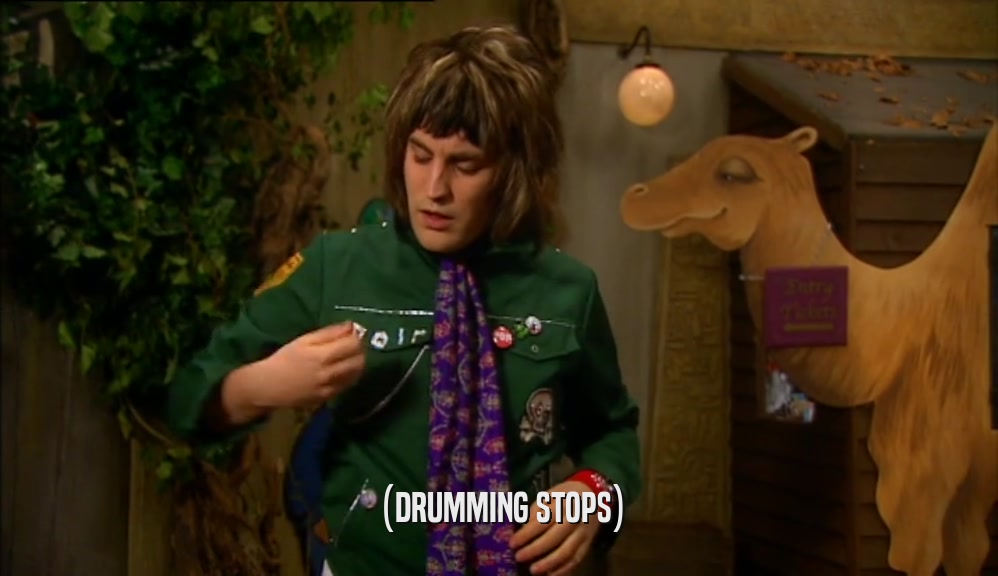 (DRUMMING STOPS)  