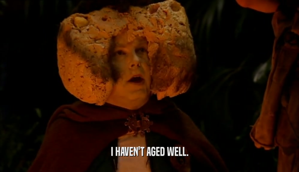 I HAVEN'T AGED WELL.  