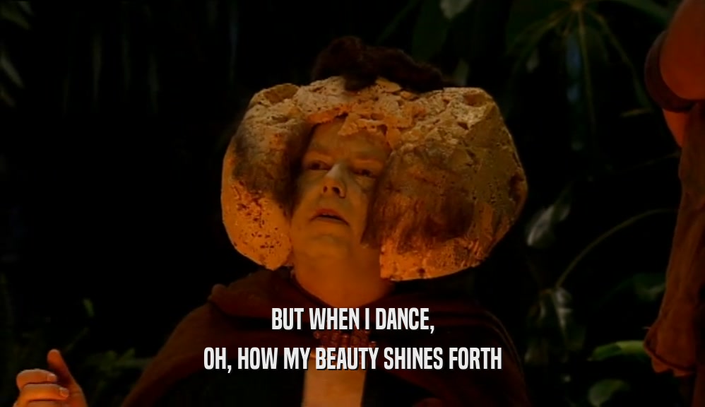 BUT WHEN I DANCE, OH, HOW MY BEAUTY SHINES FORTH 