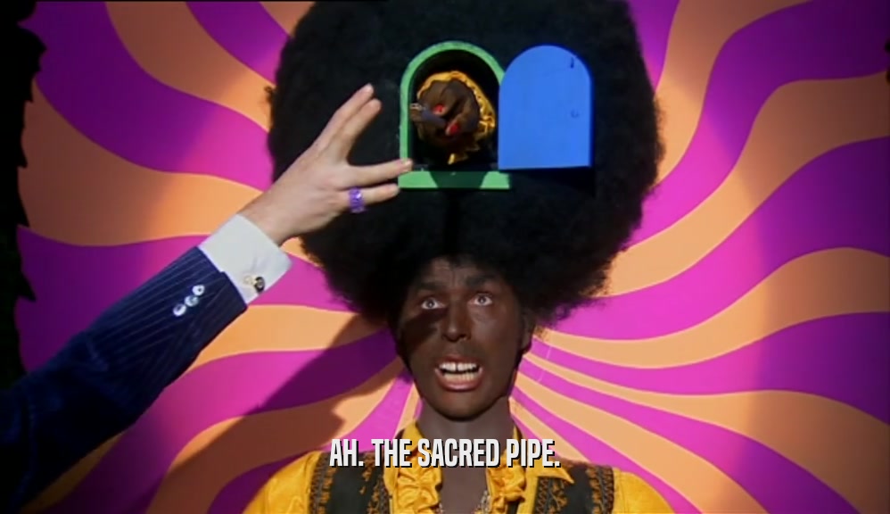 AH. THE SACRED PIPE.  