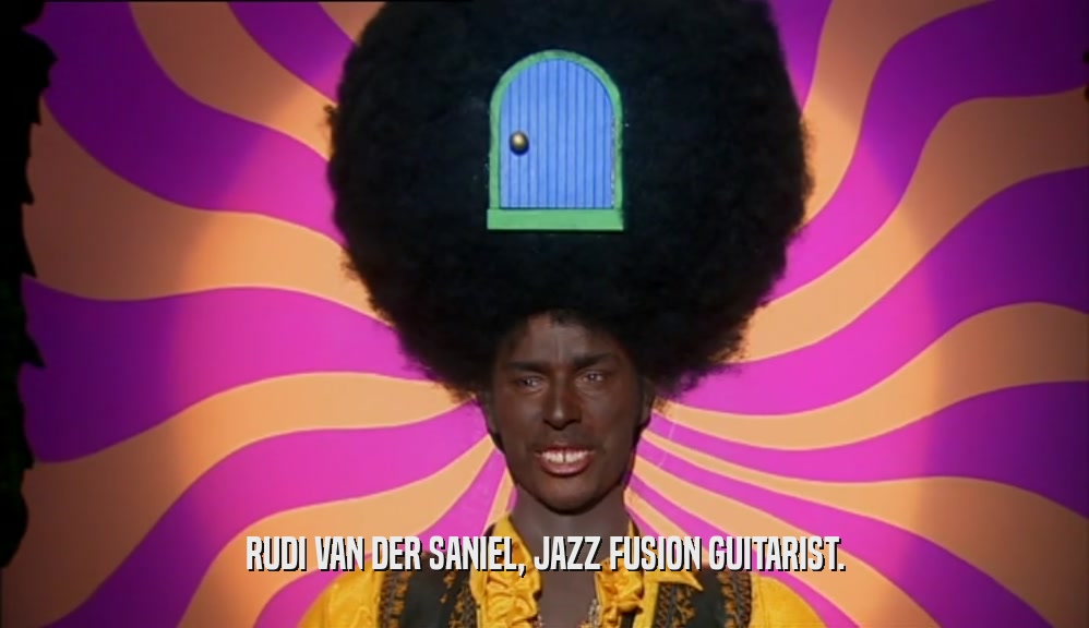 RUDI VAN DER SANIEL, JAZZ FUSION GUITARIST.  