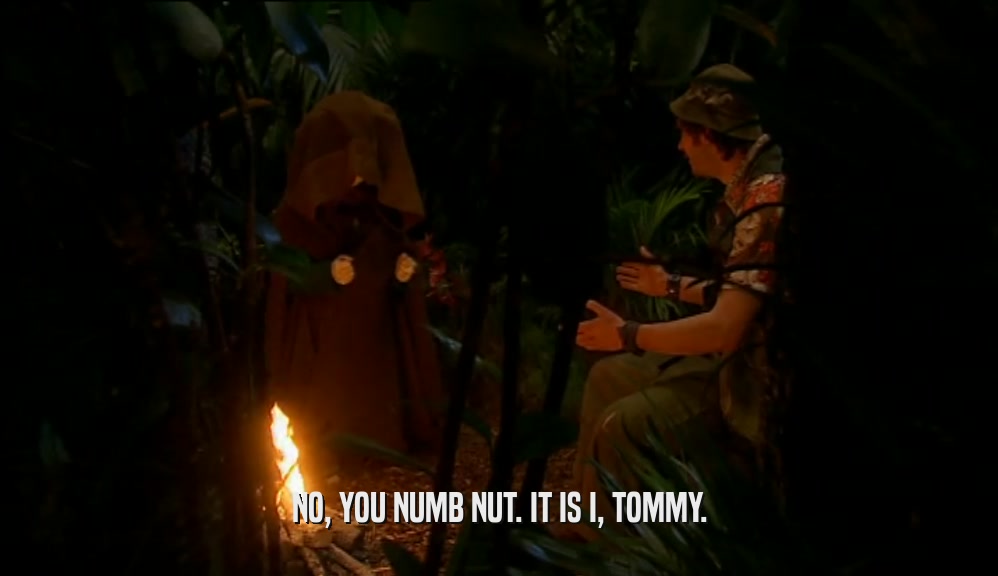 NO, YOU NUMB NUT. IT IS I, TOMMY.  