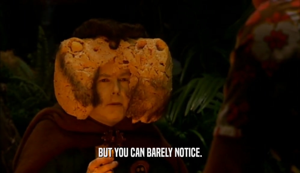 BUT YOU CAN BARELY NOTICE.  