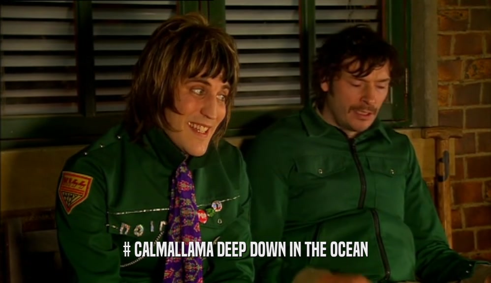 # CALMALLAMA DEEP DOWN IN THE OCEAN  