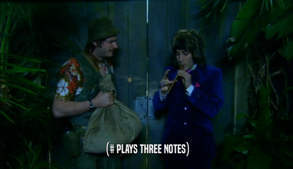 (# PLAYS THREE NOTES)  