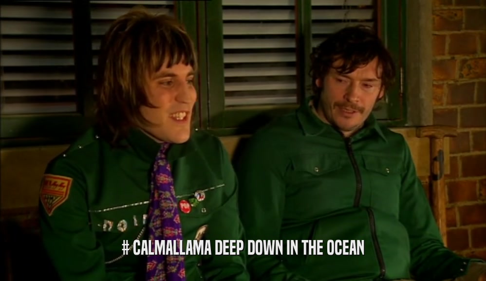 # CALMALLAMA DEEP DOWN IN THE OCEAN  