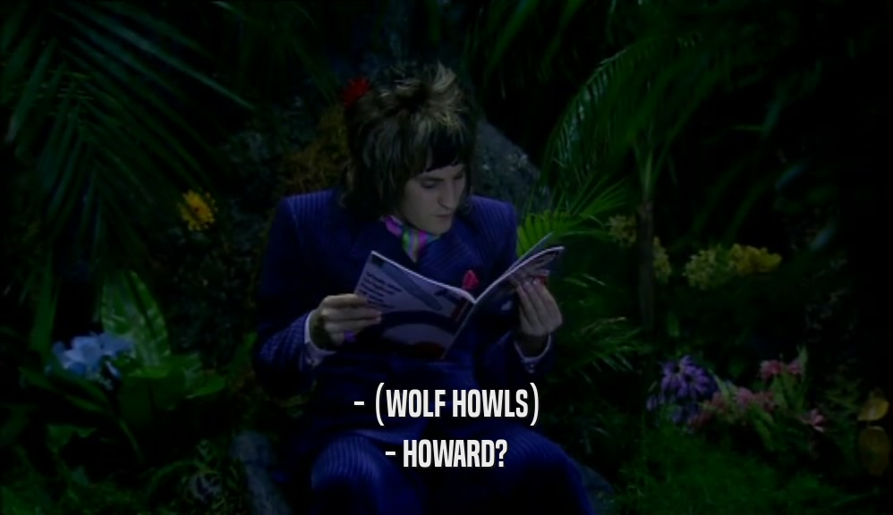 - (WOLF HOWLS) - HOWARD? 