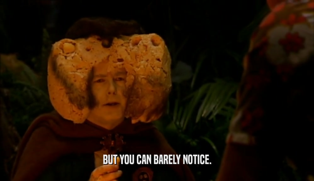 BUT YOU CAN BARELY NOTICE.  