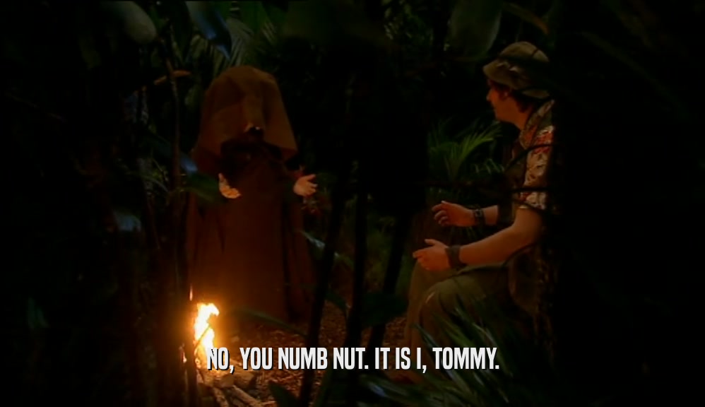 NO, YOU NUMB NUT. IT IS I, TOMMY.  