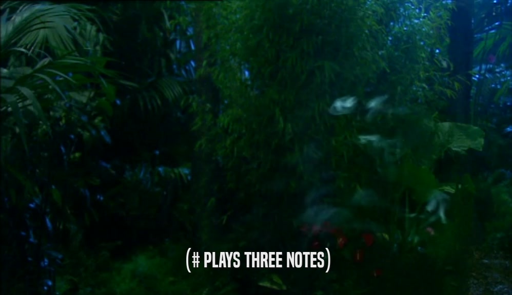 (# PLAYS THREE NOTES)  