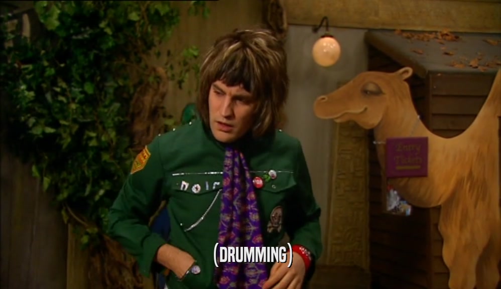 (DRUMMING)  