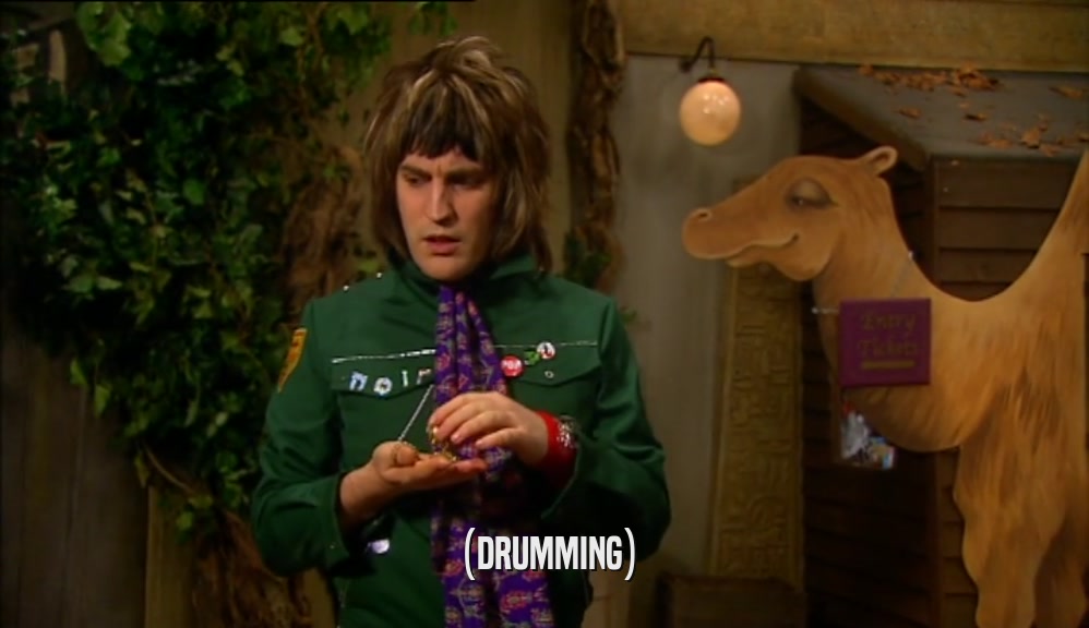 (DRUMMING)  