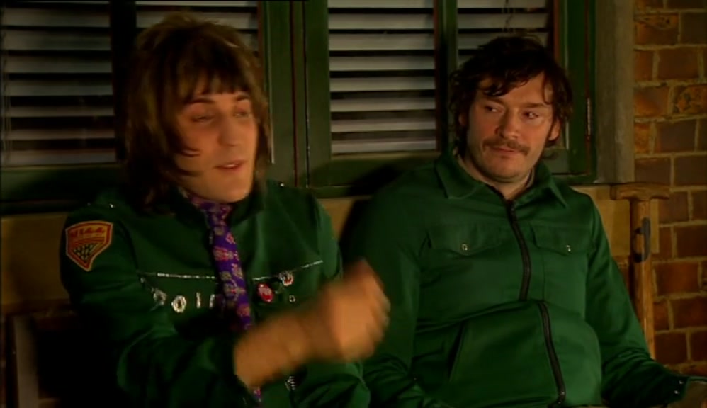 HE GOT IN A GIFT SHOP, PUT A MOUSTACHE ON. A GIRL SAID, 