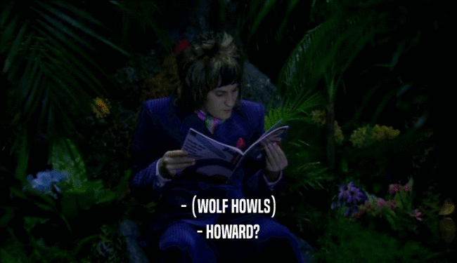 - (WOLF HOWLS) - HOWARD? 