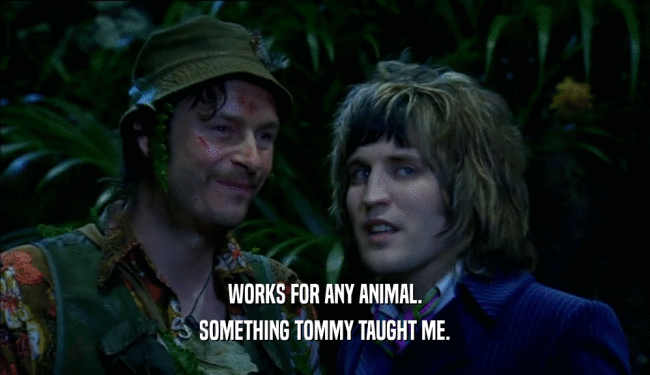 WORKS FOR ANY ANIMAL. SOMETHING TOMMY TAUGHT ME. 