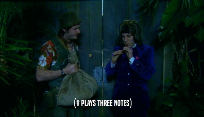 (# PLAYS THREE NOTES)  