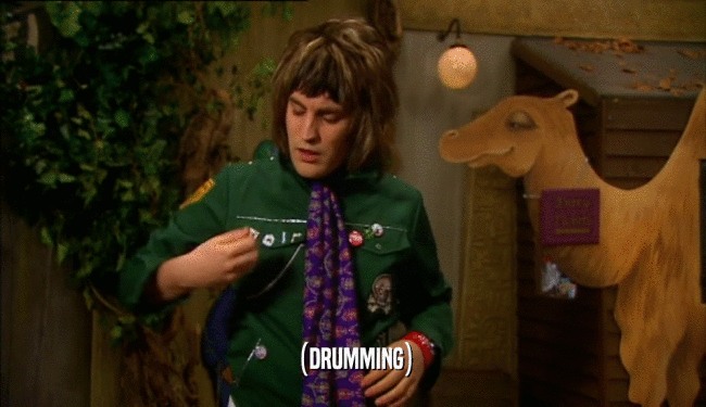 (DRUMMING)  