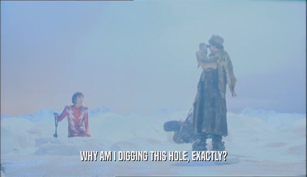 WHY AM I DIGGING THIS HOLE, EXACTLY?  