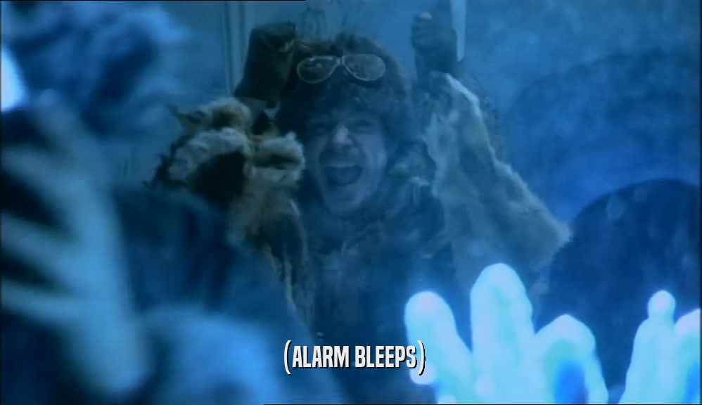 (ALARM BLEEPS)  