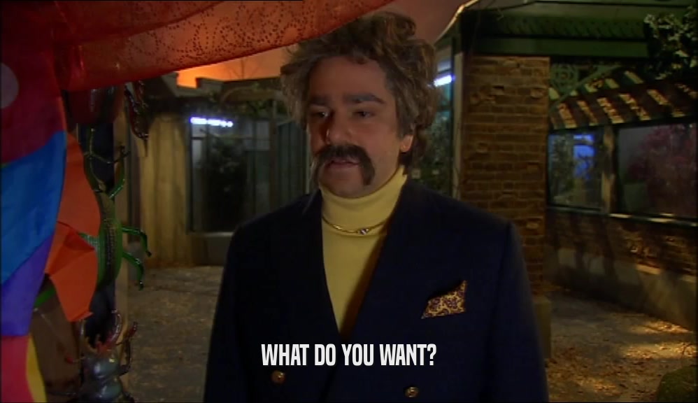 WHAT DO YOU WANT?  