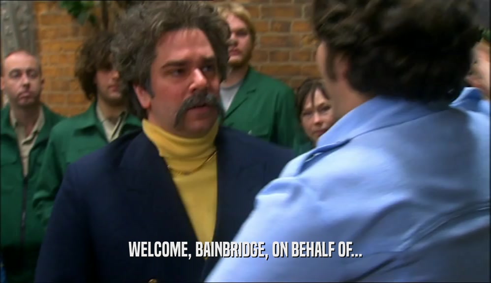 WELCOME, BAINBRIDGE, ON BEHALF OF...  
