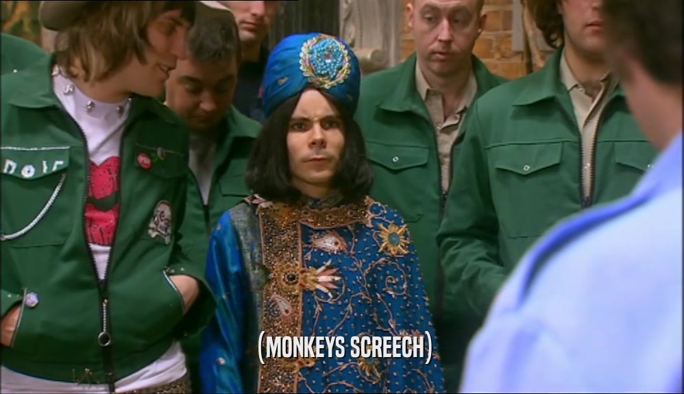 (MONKEYS SCREECH)  