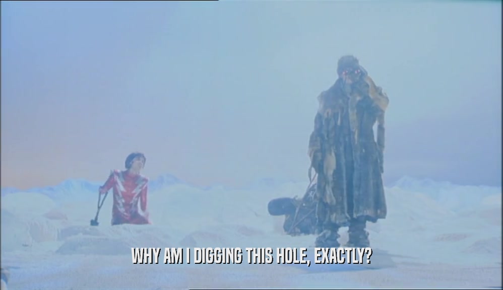 WHY AM I DIGGING THIS HOLE, EXACTLY?  