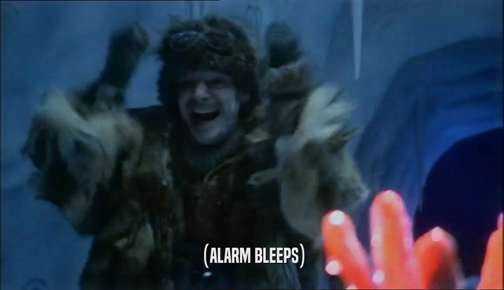(ALARM BLEEPS)  