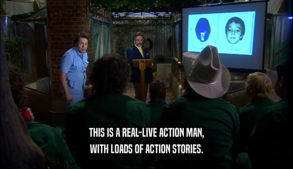 THIS IS A REAL-LIVE ACTION MAN, WITH LOADS OF ACTION STORIES. 